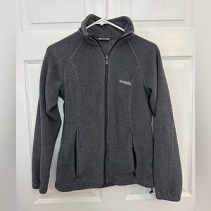 Columbia Charcoal Fleece Jacket Size Small
